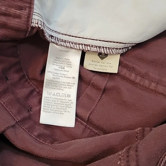 Madewell coverall jumpsuit size XS plum color 100%cotton 6 pockets - Picture 14 of 14